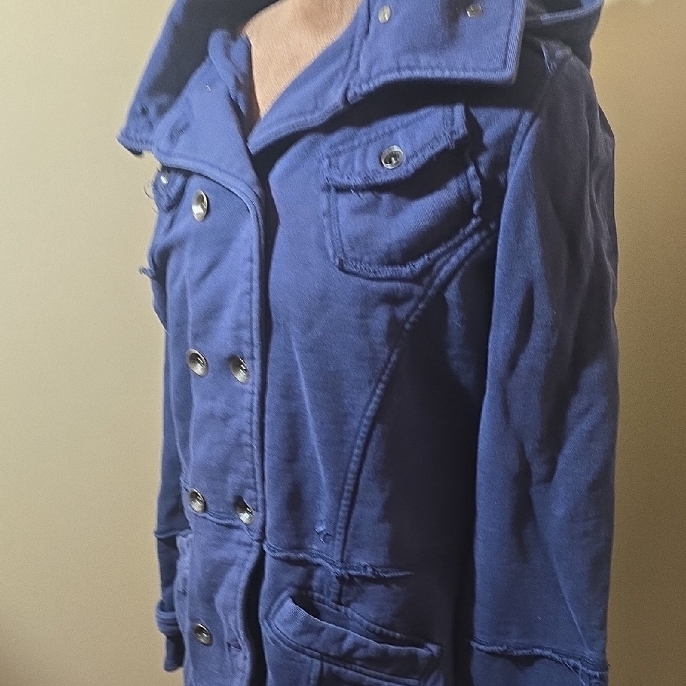 Hurley Navy Utility Jacket With Button Accents - image 6